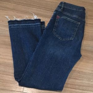 BDG Hi-Rise Kick Flare Cropped Denim